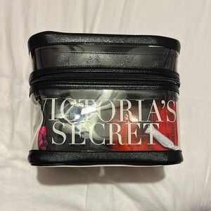 Victoria's Secret Black and Clear Cosmetic Bag